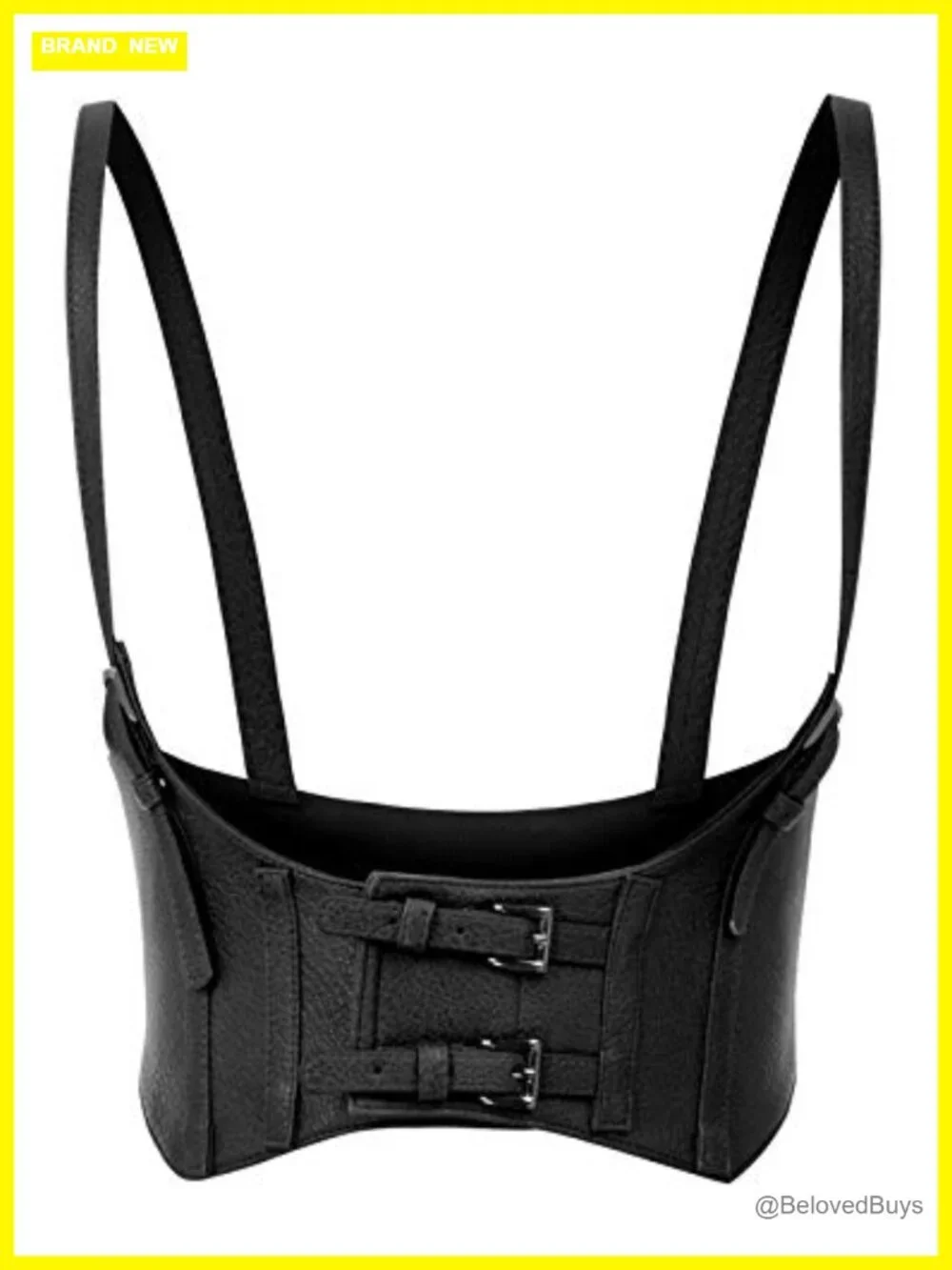 Faux Leather Steampunk Underbust Corset Waist Belt Victorian